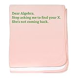 CafePress – Dear Algebra – スーパーソフトベビー毛布、新生児おくるみ ピンク 06483173576832E