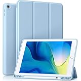 GWAAN iPad 10.2インチ 第９世代(2021) 第８世代(2020) 第７世代(2019) と互換性あり 角が割れないシリコンソフトケース 三つ折り保護カバー Pencil収納タイプ ペンシル 自立スタンド・オートスリープ機能 パステルカラー A2197 A2200 A2198 A2270 A2428 A2429 A2430