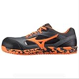 ◎MIZUNO（ミズノ） オールマイティ 紐タイプ（ワーキング） C1GA160008 08：チャコール／オレンジ 24.5