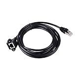 Hongfei イーサネット延長ケーブル 5m/16ft ネットワークCat5e Cat5延長パッチワイヤー RJ45コードがメスコネクタにシールドされています