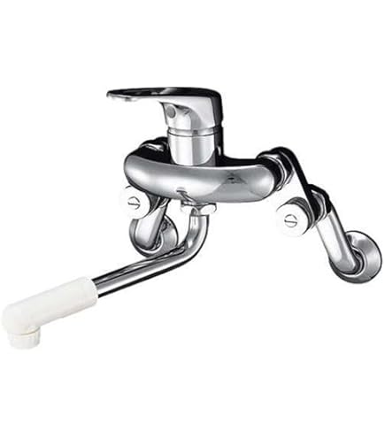 カクダイ#手洗水栓#151-203　hana#2ハンドル混合栓(引棒付き) Amazon | カクダイ はな 2ハンドル混合栓 151-203 | 洗面水栓