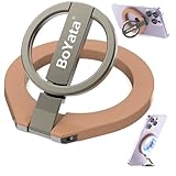 BoYata マグネット式スマホリング MagSafe対応 バンカーリング スマホスタンド機能 360˚回転 角度調整可能 磁気増強メタルリ