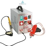 BAOSHISHAN スポット溶接機 709A LEDパルス マイクロスポットウェルダー ハンドヘルド バッテリーパック電池再生 精密溶接 シルバーグレー(110V)