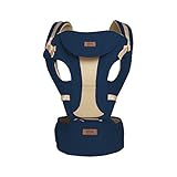 ベビーキャリア 赤ちゃん抱っこひも　コットン＋3Ｄメッシュ　多機能　安全で快適　大きくヒップシート座面　丈夫なバックル　フロントカバー付き　人間工学設計　O脚の形成に防止　柔らかで快適　調整可能な肩ス