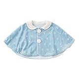 (チャックル) chuckle * ボンシュシュ * パステル 星型 ベロア マント サックス 60-90cm P5421-00-30