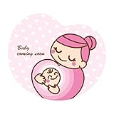Baby coming soon 車両用マグネット (ハート柄)