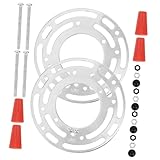 FRCOLOR 2本セット ランプ取付金具 シーリングライト用取付金具 灯具 金属製シーリングライトブラケット シーリングライトの部品 ホームライトアクセサリー ステンレス鋼 Silver