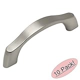 Cosmas 9444 – 3snサテンニッケルContemporaryキャビネットハードウェアハンドルプル – 3 "穴中心 – 10パック