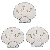 HOLIDYOYO 3個 寿司皿 フルーツディップ シンプルなトレイ チーズプレート わさび ステーキプレート ディップサービングプラッター