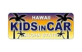 Sticker Shop Haru KIDS IN CAR マグネット ハワイ サンセット
