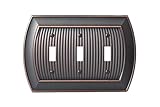 Amerock BP36530ORB Allison 3 Toggle Wallplate, Oil-Rubbed Bronze [並行輸入品]