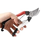 KISENG 200mm実用剪定鋏 本職園芸専用 ガーデン工場プルーナーカッター シザープルーニングシェアカットツール