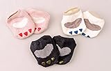 ベビー 靴下 アニマル なりきり ソックス カワイイ ショート丈 ３足セット（ 動物 足型 ） (M)