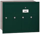 Salsbury Industries 3504GRP Recessed Mounted Vertical Mailbox with Master Commercial Lock, Private A