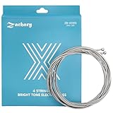 Zachary ベースギター弦 鎳合金巻き鍍金鋼帯コート 4弦 045-105 交換用キット