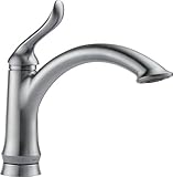Delta Faucet 1353-AR-DST Linden Single Handle Kitchen Faucet, Arctic Stainless [並行輸入品]