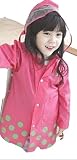Cutekids style レインコート 子供 カッパ 雨具 新学期 雨具 (L, ピンク)