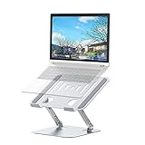 JUANWEノートパソコンスタンド ノートPCスタンド 折りたたみ式 無段階高さ&角度調整可能 タブレットホルダー PCスタンド放熱