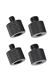 YFFSFDC カメラネジ変換アダプター マイクアクセサリ 変換アダプター 3/8"オス-1/4"メス 1/4"オス-3/8"メス 変換ネジアダプター アルミニウム合金 4個セット 連結ネジ 固定ネジアダプター 撮影補助ツール