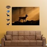 FATHEAD Deer Silhouette Mural Graphic Wall D?cor [並行輸入品]
