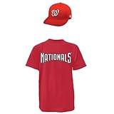 Washington Nationals MLBキャップ& Jersey ( Official Major League Baseball Licensedレプリカ帽子&コットンクルーネックTシャツレ