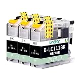 LC111BK 3本 互換インク 互換品 互換インクカートリッジ 純正品併用 LC111-4PK 個包装 大容量 残量表示 J987DN/DWN J980DN/DWN J897DN/DWN J890DN/DWN J877N J870N J827DN/DWN J820DN/DWN J727D/DW J720D/DW J957N J952N...【Uratan】, Uratan-INKLC111BK