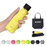 BP SUNNYレディース 折りたたみ傘 丈夫 軽量 晴雨兼用超撥水 防水 紫外線遮蔽 日傘 UVプルーフ upf50+… (薄黄色)