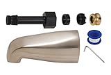 BrassCraft SWD0449 D Mixet Tub Filler Spout, PVD Satin Nickel [並行輸入品]
