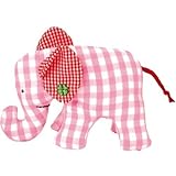 Kathe Kruse Mini Elephant Stuffed Rattle, Pink by Kathe Kruse [並行輸入品]
