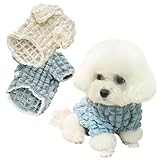 トイプードル服 トイプードル服 犬の服小型犬 犬 服 おしゃれランキング 犬服 半袖 (オフホワイト, M)