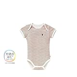 [ミキハウス] MIKIHOUSE 【ミキハウス(ベビー)】 ピュアベール 天使のはぐ　ボーダー半袖フライスボディシャツ (70cm・80cm) 40-1553-954 紺 70cm