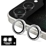 Kakuki for Galaxy Z Flip7 SC-55F SCG35 カメラフィルム ギャラクシーZ Flip 7 用 カメラ保護フィルム 薄型 強化ガラス 耐衝撃 独立型 露出オーバー防止 アルミ合金 カメラカバー(シルバー)