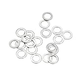 uxcell 平ワッシャー M3 ワッシャー 3×5×0.1mm 平座金 304ステンレス 薄型 フラットスペーサー ドア蝶番調整 ネジボルト 丸座金 20個