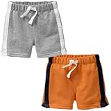 ＧＡＰ ギャップ baby GAP スウェット ショートパンツ（グレー・オレンジ）【月齢：6ヶ月~2歳】（並行輸入品） (18-24M（1歳半～2歳）, オレンジ)