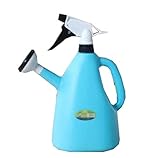 ガーデニング用品 散水用具 じょうろ 霧吹き 散水缶 ガーデニング散水用ポット 空の空気圧スプレーボトル1000ML（青）