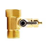 Fityle 高品質　黄銅製　ボールバルブ　ホースカプラーコネクター継手　3方チューブ　1/2インチ〜1/4インチ　水配管/屋内ガス配管/太陽空調配管適用　安全信頼