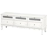 【ヴィオレッタ】リビングボード（アンティークホワイト）猫足 アンティーク家具 hb3i-RTV-1775AW