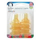 Gerber First Essential 6 Pack Latex Nipples by Gerber Graduates [並行輸入品]