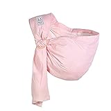 Cuby （調整可能）ベビースリング 抱っこひも 高品質ガーゼケット ベビーキャリー　プレゼントの良品 (淺い粉)