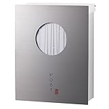 ポスト 郵便受け 郵便ポスト 大型配達物対応 和の文 窓 竹縞 ヘアライン 左勝手 (T型カムロック付)