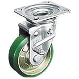 ＯＨ　プレスキャスター　自在ブレーキ付　ウレタン車　１３０ｍｍ OHUJB-130