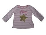 ピンク&ホワイトストライプ長袖シャツwith "パパのキラキラLittle Star " 9 mth