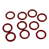 uxcell オイルシールOリング　　シーリング　ワッシャー　機械　レッド 13mm x 2mm　10 x
