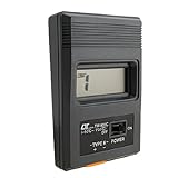 uxcell 温度計　デジタル　 LCD　タイプK　シングル　プラスチック　ブラック