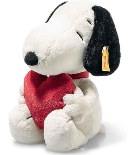 Amazon | シュタイフ Steiff スヌーピーとハート 9cm 世界限定1950体