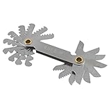 SODIAL(R) メトリックネジピッチゲージ60度範囲　0.5-7.0mm