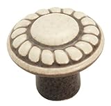 Amerock BP1321DW Allison Value 1-3/8in(35mm) DIA Knob - Distressed Cream [並行輸入品]