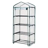 武田コーポレーション(Takeda corporation) 【フラワースタンド・ガーデンラック・家庭菜園・温室】 ビニール温室棚 4段 OST2-04BK