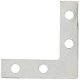 MINTCRAFT FC-Z015-C43L Flat Corner, 1-1/2x3/8-Inch, Iron Zinc [並行輸入品]