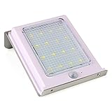 EPBOWPT ソーラー LEDライト16個LED電球 センサー搭載 ガーデンライト アウトドアライト 高輝度 ソーラー充電 センサーライト 光センサー 防水、屋外でも使える壁付ソーラーモーションライ
